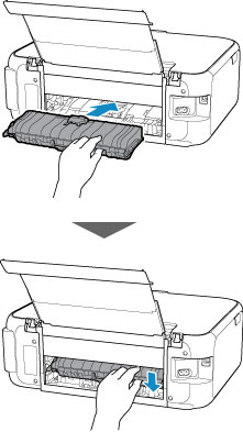 Canon Pixma Manuals Ts Series Removing Jammed Paper From Rear